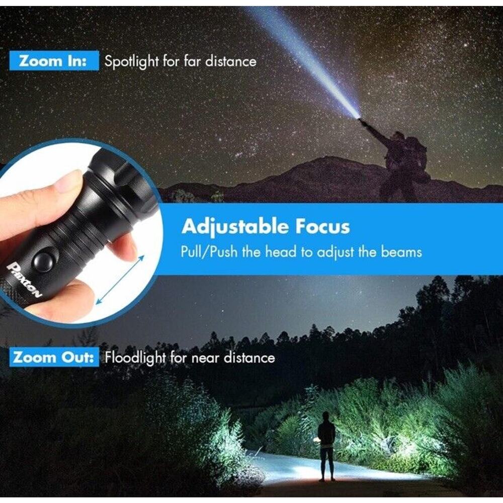 🔥PHIXTON Flashlights Rechargeable LED Powerful 5000 Lumen BNWT🔥 - Picture 5 of 7